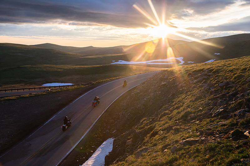 Beartooth Mountains view during summer solstice in Yellowstone Country Montana.