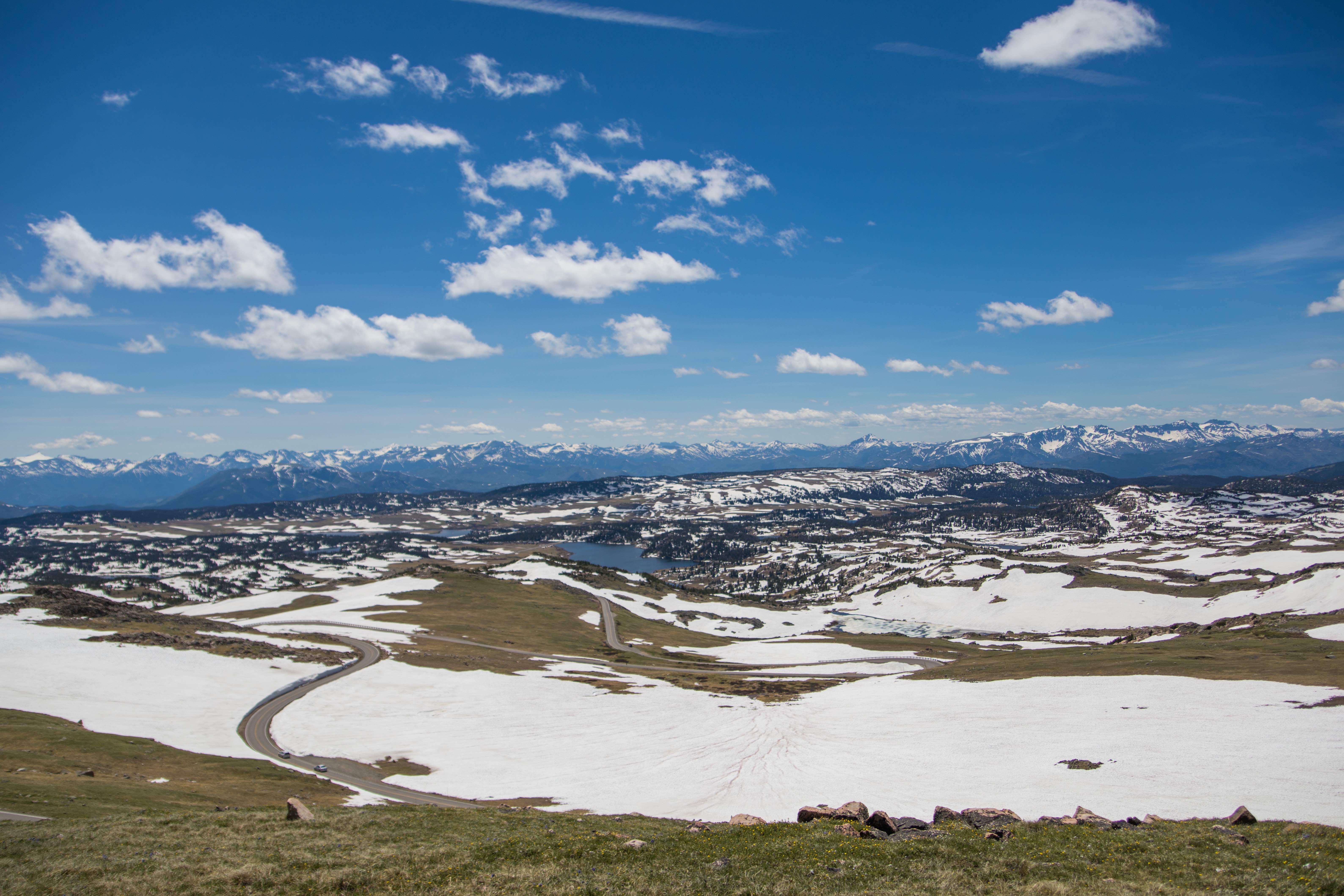 Beartooth Highway in the Summer in Yellowstone Country Montana and Yellowstone National Park