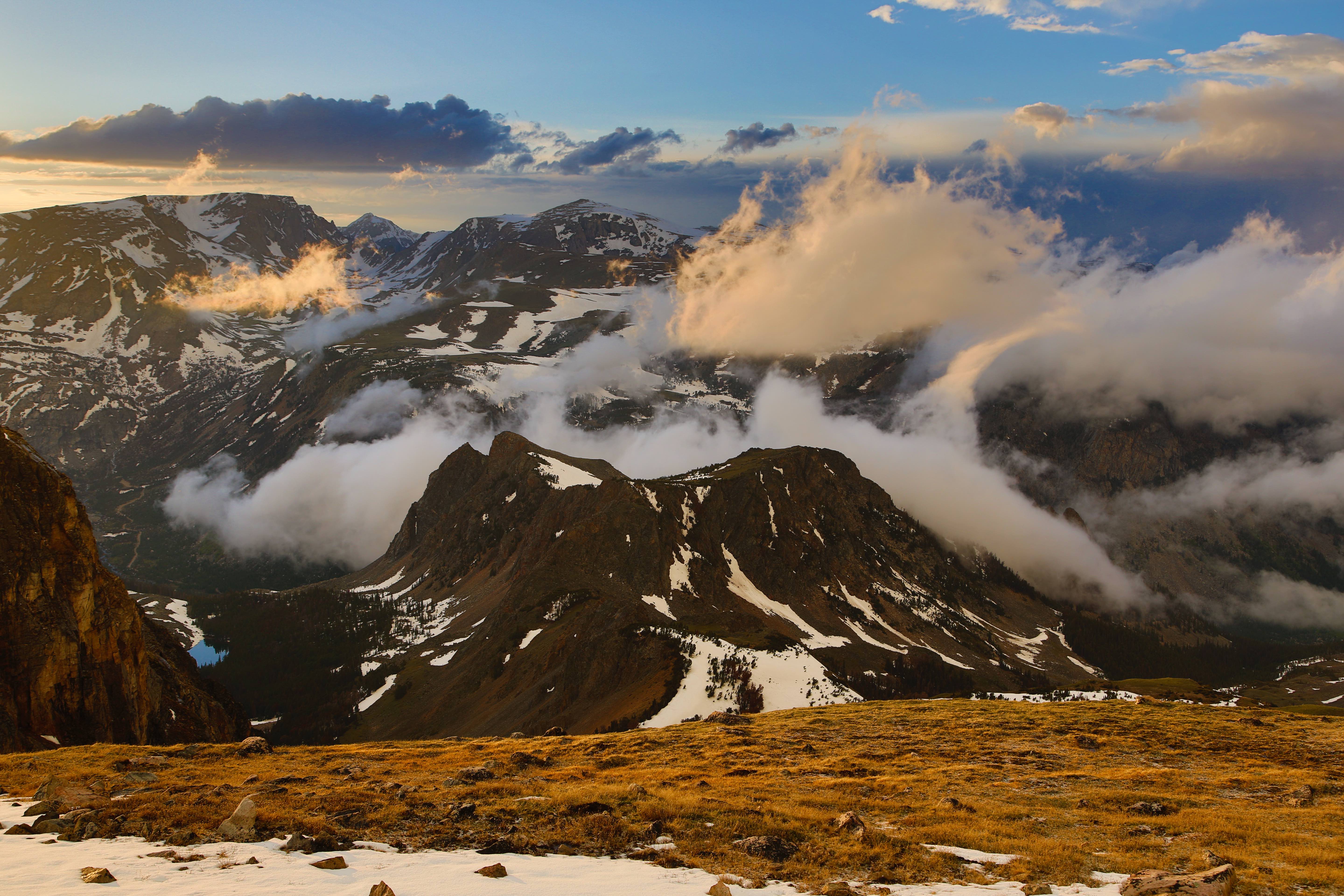 Beartooth Mountains in the Fall in Yellowstone Country Montana