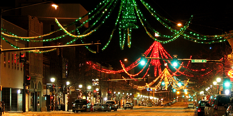 Christmas Stroll, downtown Bozeman. 
