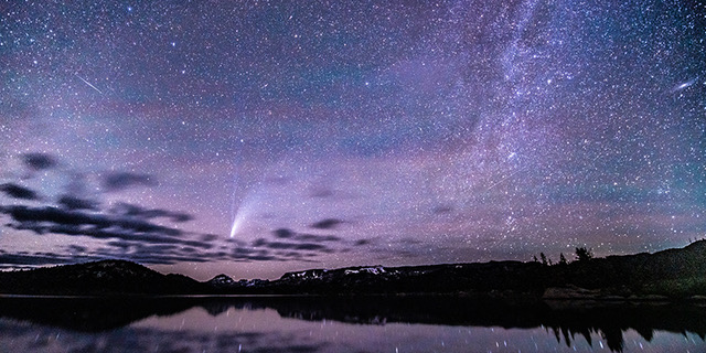 Neowise Comet, Island Lake, Beartooth Highway