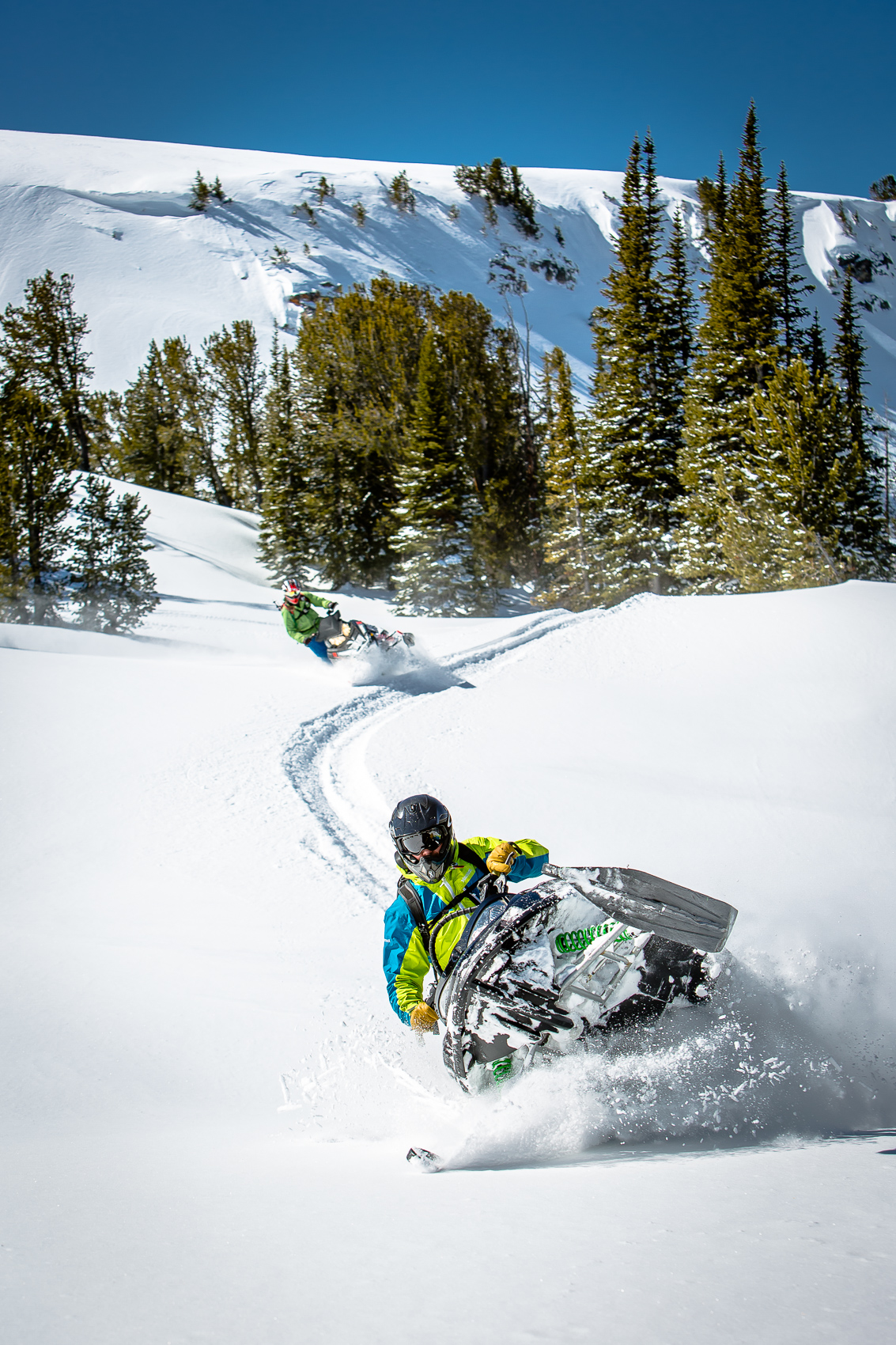 Snowmobiling in Yellowstone Country Montana near Yellowstone National Park