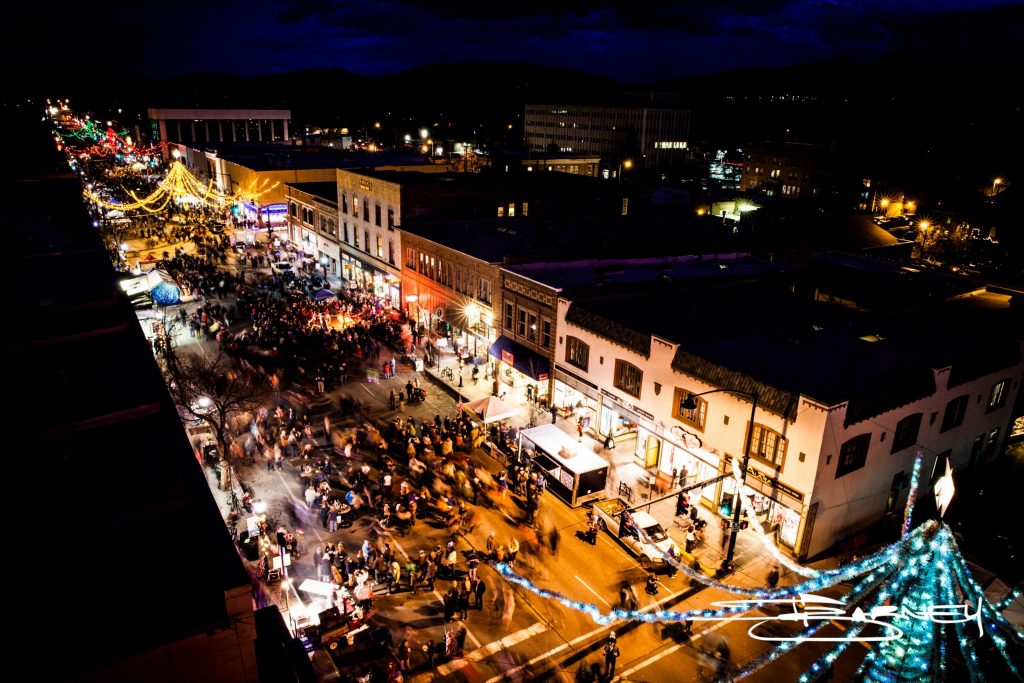 Holiday stroll in Yellowstone Country Montana