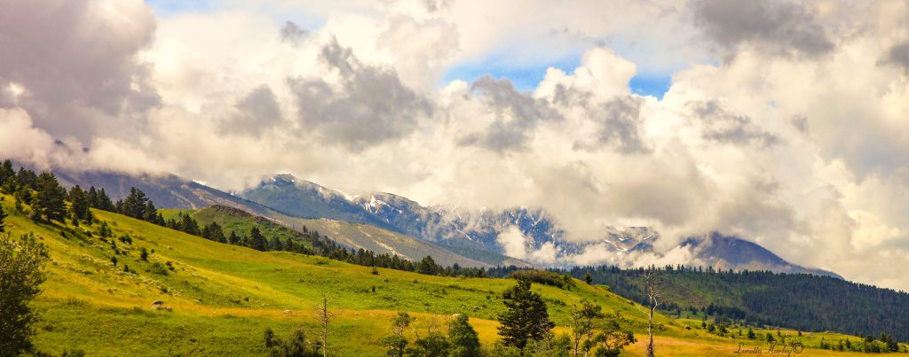 West Boulder River Valley Snowy Mountain, Montana