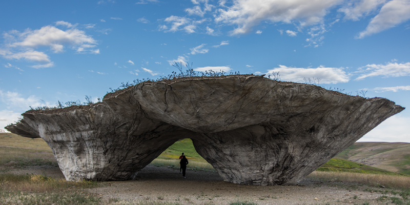 Scultpure at Tippet Rise Art Center