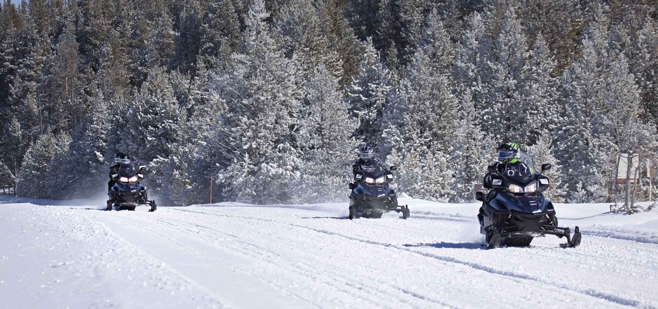 Snowmobiling in Yellowstone National Park