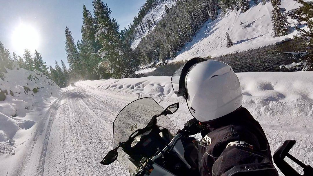 Sledding Yellowstone National Park