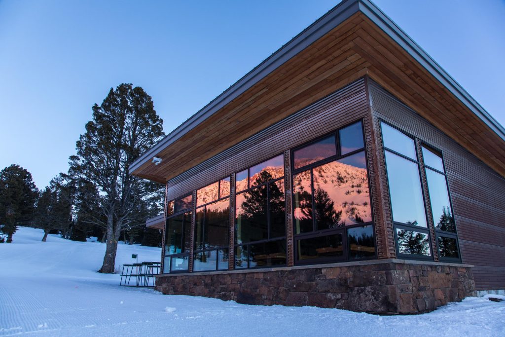 alpine cabin at bridger bowl near bozeman montana