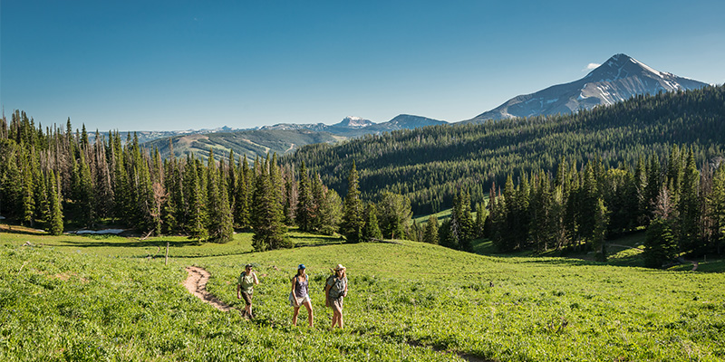 Hiking in Big Sky, Montana