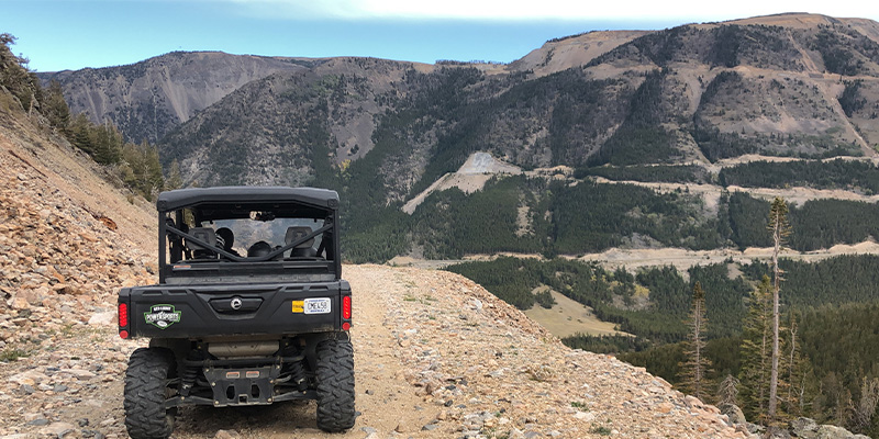 UTV riding near West Yellowstone