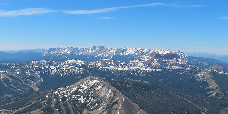 View from Kircliff Observatory, Big Sky, Montana