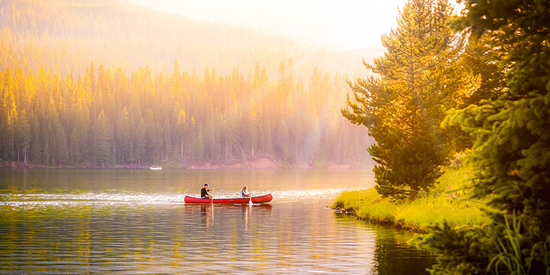 Hyalite Canyon, Montana, in the fall