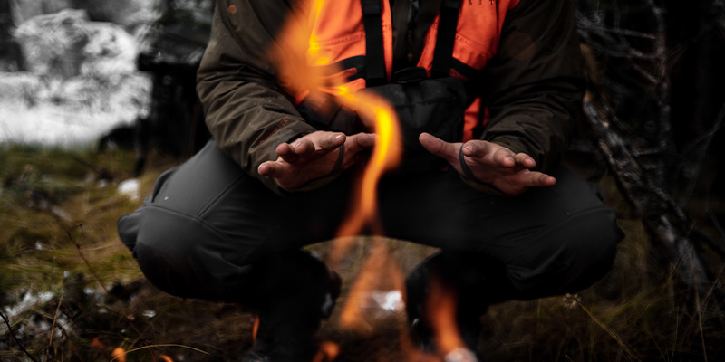 Cooking over fire, Montana