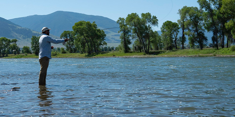 Fishing on the Yellowstone River