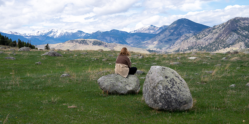 Hiking near Nye, Montana