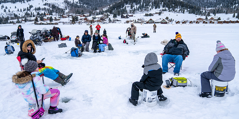 Kids n snow, west yellowstone, montana