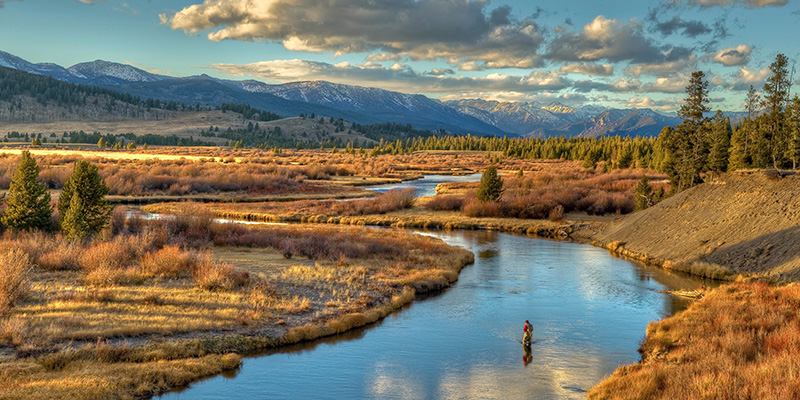 Autumn fishing, Madison River