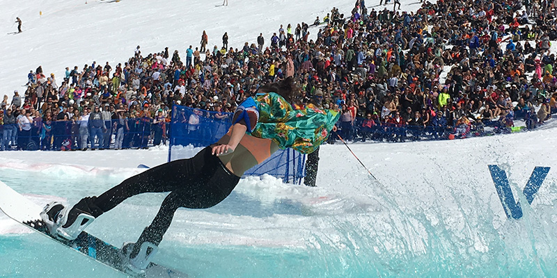 Pond Skim, Big Sky, Montana