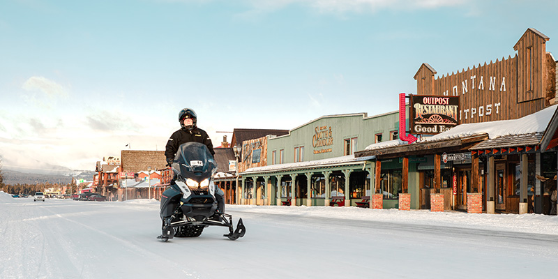 West Yellowstone, Montana, in the winter