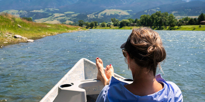 Floating on the Yellowstone River