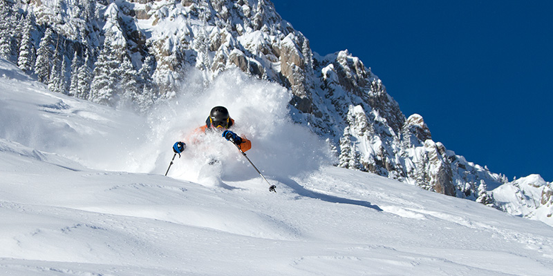 Powder Skiing, Bridger Bowl Ski Area, Bozeman, Montana