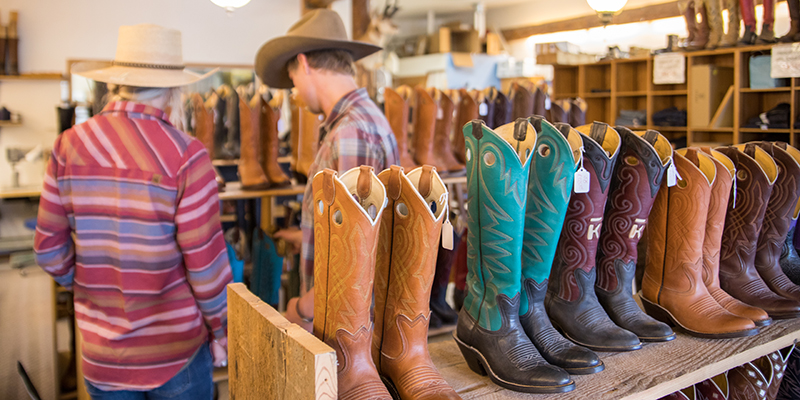 Handmade boots, Livingston, Montana