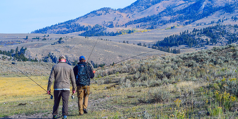 Fishing in the Lamar Valley, Yellowstone National Park