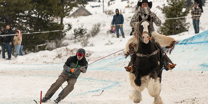 Best of the West Showdown, Skijoring, Big Sky