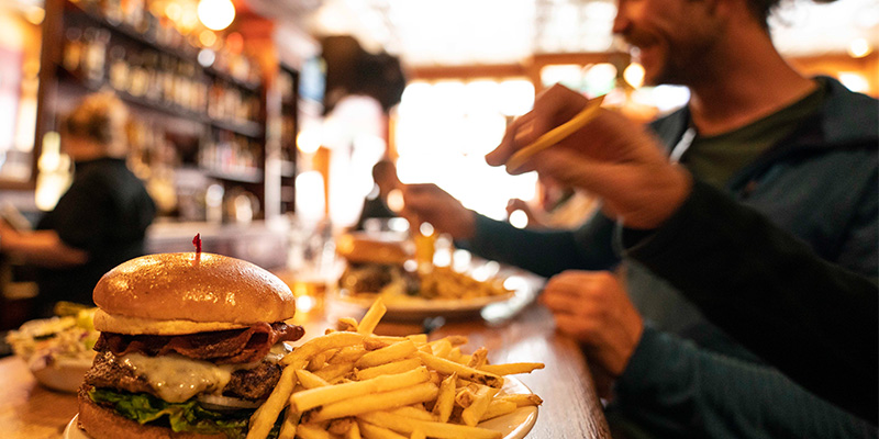 Burger and Fries, The Grand Hotel, BIg Timber