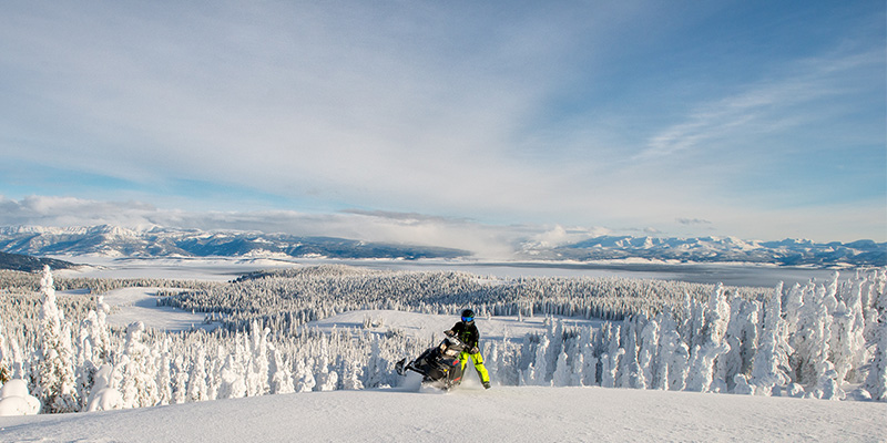 Snowmobiling in West Yellowstone, Montana