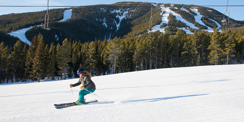 Skier at Red Lodge Mountain
