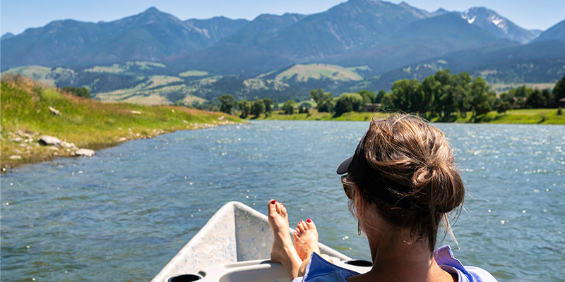 Floating the Yellowstone River, Montana